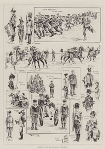 Croquis au tournoi militaire royal